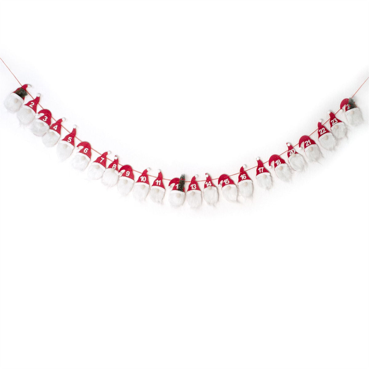 Gonks Christmas Advent Calendar | Reusable 24 Pocket Advent Calendar - 300cm Advent Calendar - Tophatter Daily Deals