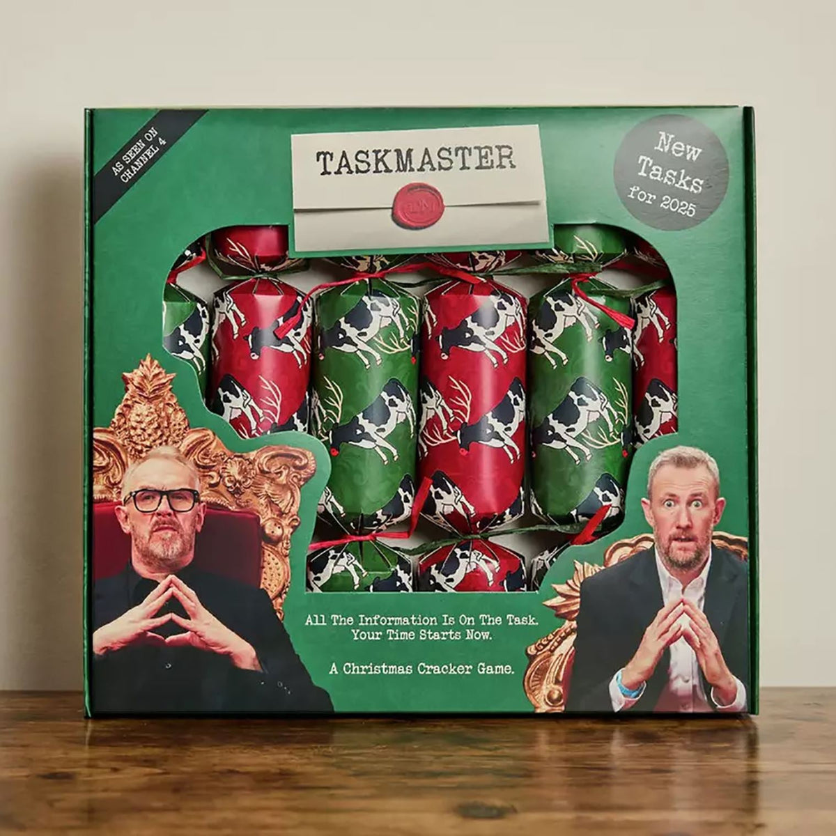 Taskmaster 2025 Christmas Crackers Pack of 6 with Original Tasks and Trophy Christmas Cracker - Tophatter Daily Deals