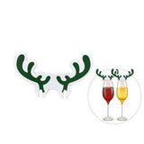 10 Pieces Of Christmas Wine Glasses Decorated With 0 - Tophatter Daily Deals