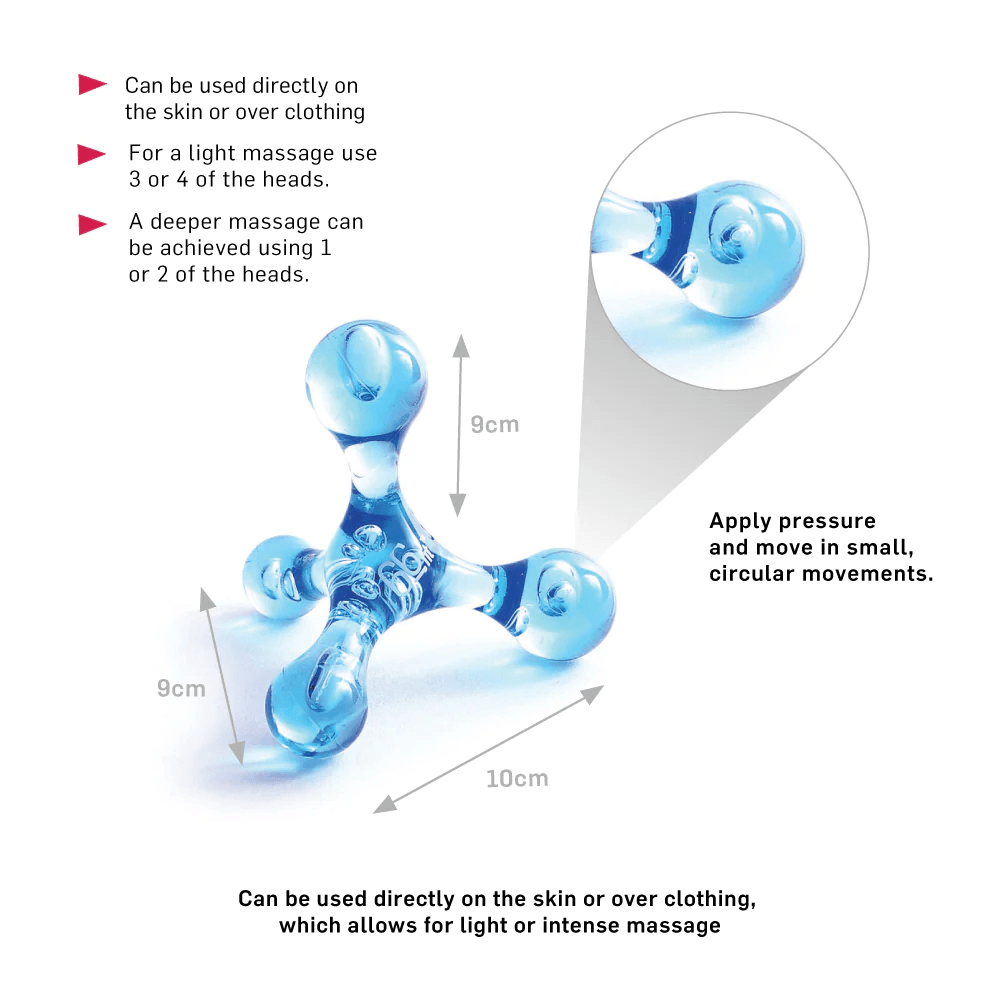 Four Way Massager - Knobble 4 Ways Massage Tool Trigger Point Reflexology Body Massager Apparel & Accessories - Tophatter Daily Deals