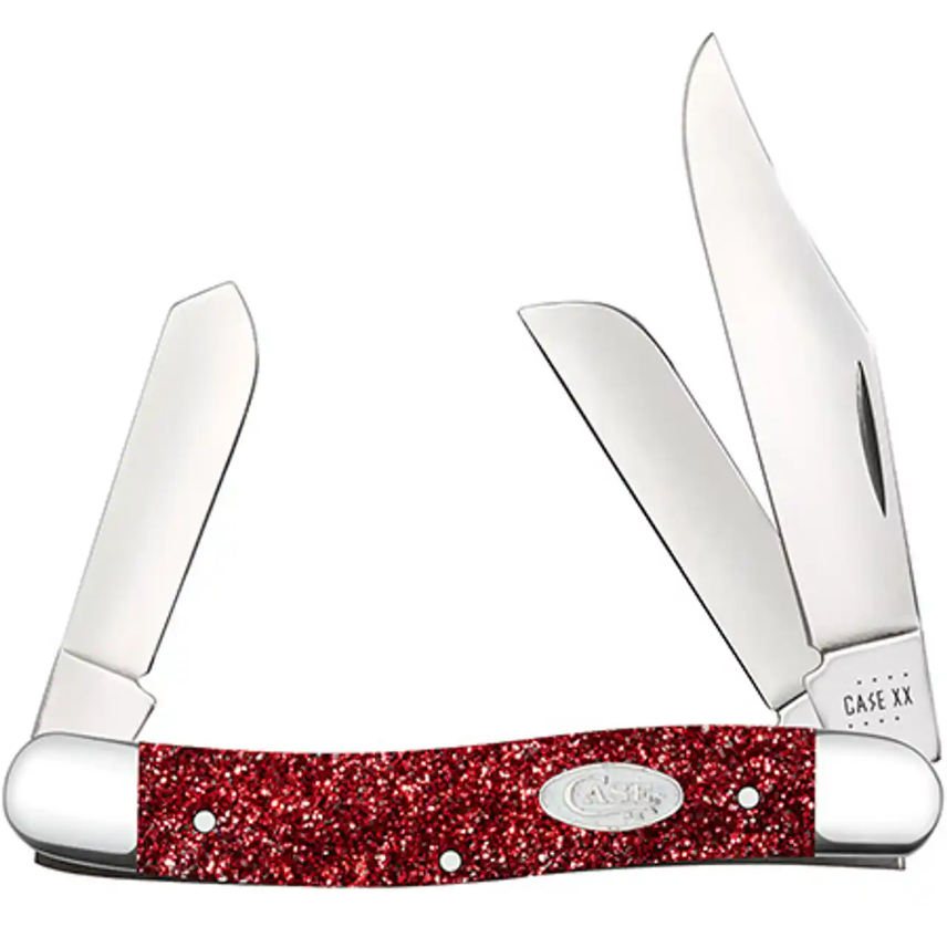 Case Medium Stockman - Ruby Stardust Kirinite - 67001 - Tophatter Daily Deals