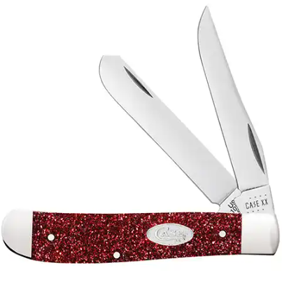 Case Mini Trapper - Ruby Stardust Kirinite - 67005 Traditional Knives - Tophatter Daily Deals