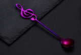 304 stainless steel music symbol creative spoon Purple 0 - Tophatter Daily Deals