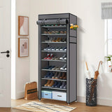 10-Layer 9 Grid Shoe Rack Shelf Storage Closet Organizer Storage & Organization - Tophatter Daily Deals