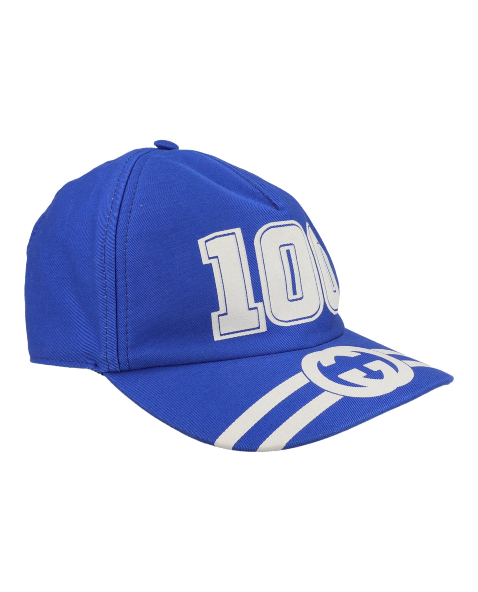 Gucci College GG Baseball Cap Bright Blue Headwear - Tophatter Daily Deals