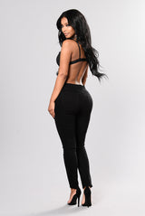 Black jeans with embroidered feet 0 - Tophatter Daily Deals