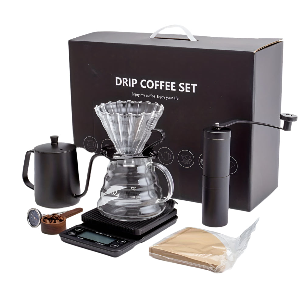 Coffee Kit Manual Gift Set (8pcs) Appliances > Kitchen Appliances > Coffee Machines & Accessories - Tophatter Daily Deals