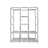 Portable Free Standing Closet - 8 Shelves, 2 Hanging Rods Storage & Organization - Tophatter Daily Deals