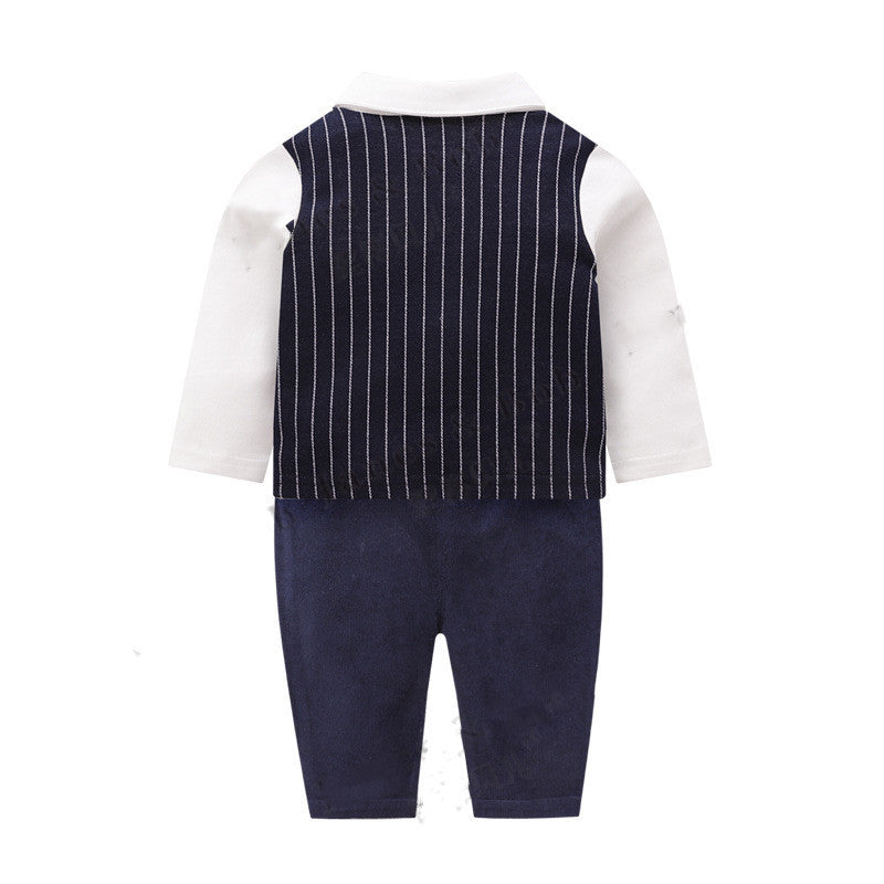 Autumn and winter boy gentleman suit 0 - Tophatter Daily Deals