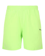 Balenciaga Graphic Printed Sweat Shorts Green Shorts - Tophatter Daily Deals