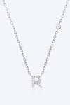 Q To U Zircon 925 Sterling Silver Necklace R Silver One Size Necklaces - Tophatter Daily Deals