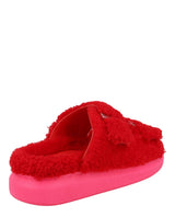 Alexander McQueen Shearling Slide Sandals Footwear - Tophatter Daily Deals