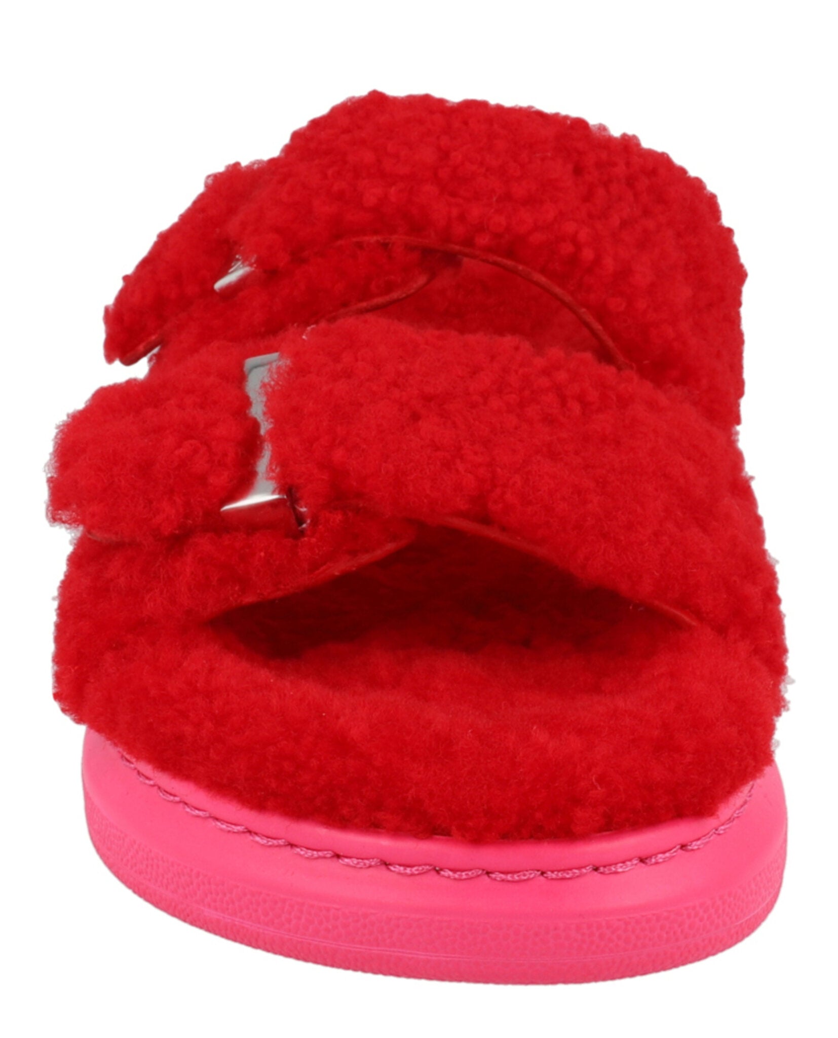 Alexander McQueen Shearling Slide Sandals Footwear - Tophatter Daily Deals