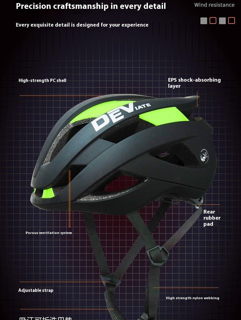 Bicycle Helmet Full Boud Edage Belt Fly Net Unisex Breathable Integrated Mountain Bike Riding Head 0 - Tophatter Daily Deals