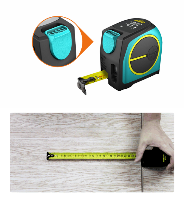 2 In 1 Laser Tape Measure Tool Electronic Distance 0 - Tophatter Daily Deals