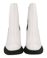 Alexander McQueen Leather Heeled Chelsea Boots Footwear - Tophatter Daily Deals