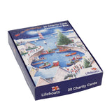 RNLI Charity Christmas Cards | Box of 20 Christmas Cards with 5 Designs Greeting Card - Tophatter Daily Deals