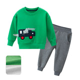 Boy's sports two-piece set Fruit green 0 - Tophatter Daily Deals