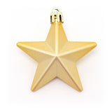 Rose Gold 8 Piece Mini Christmas Star Baubles | Set Of 8 Star Christmas Tree Bauble Decorations | Xmas Tree Baubles Gold Christmas Tree Ornaments Tree Decoration - Tophatter Daily Deals