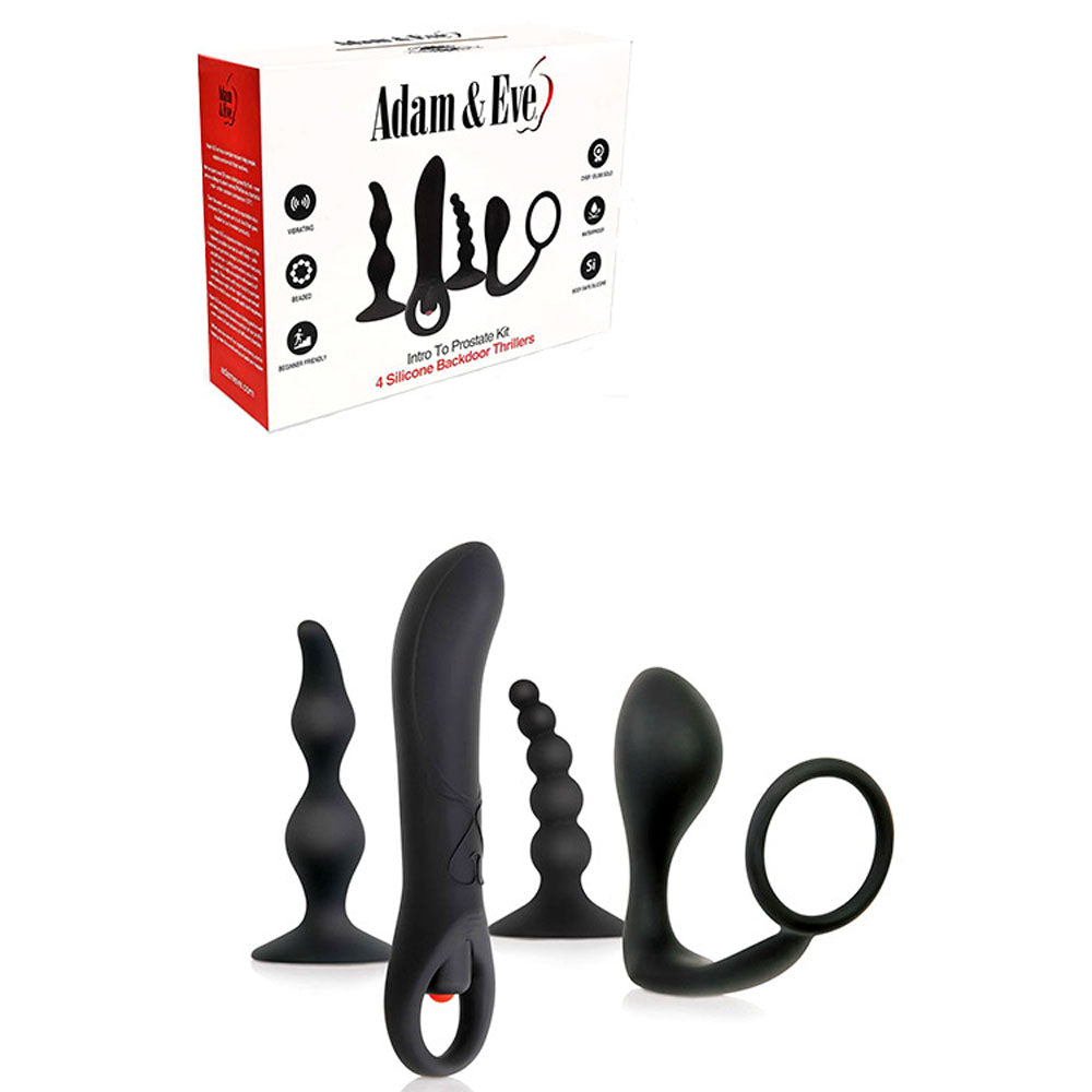 Adam & Eve Intro to Prostate Kit – 4-Piece Prostate Toy Kit > Anal Range > Prostate Plugs - Tophatter Daily Deals