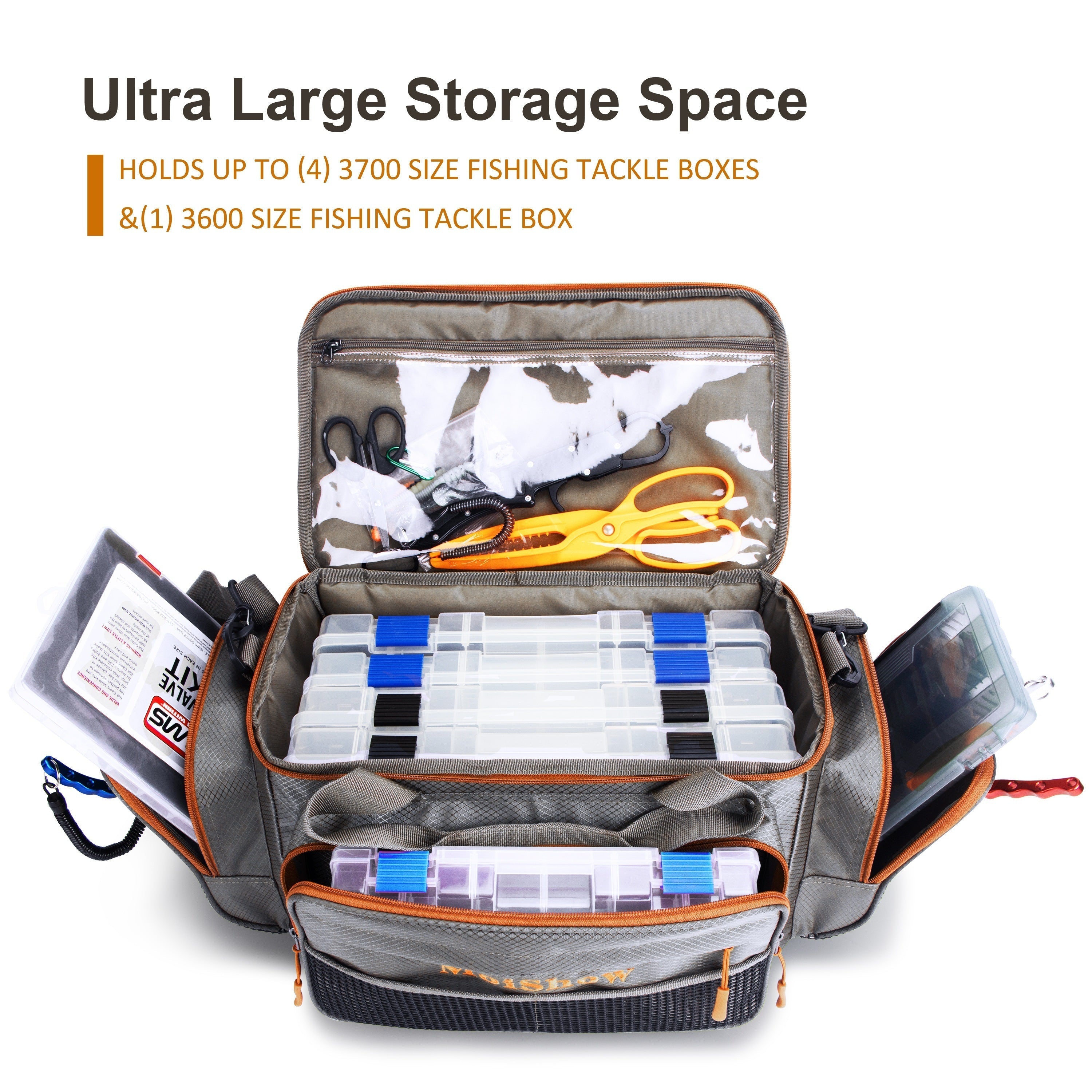 Fishing Tackle Box Bag with Compartments Outdoor > Fishing - Tophatter Daily Deals
