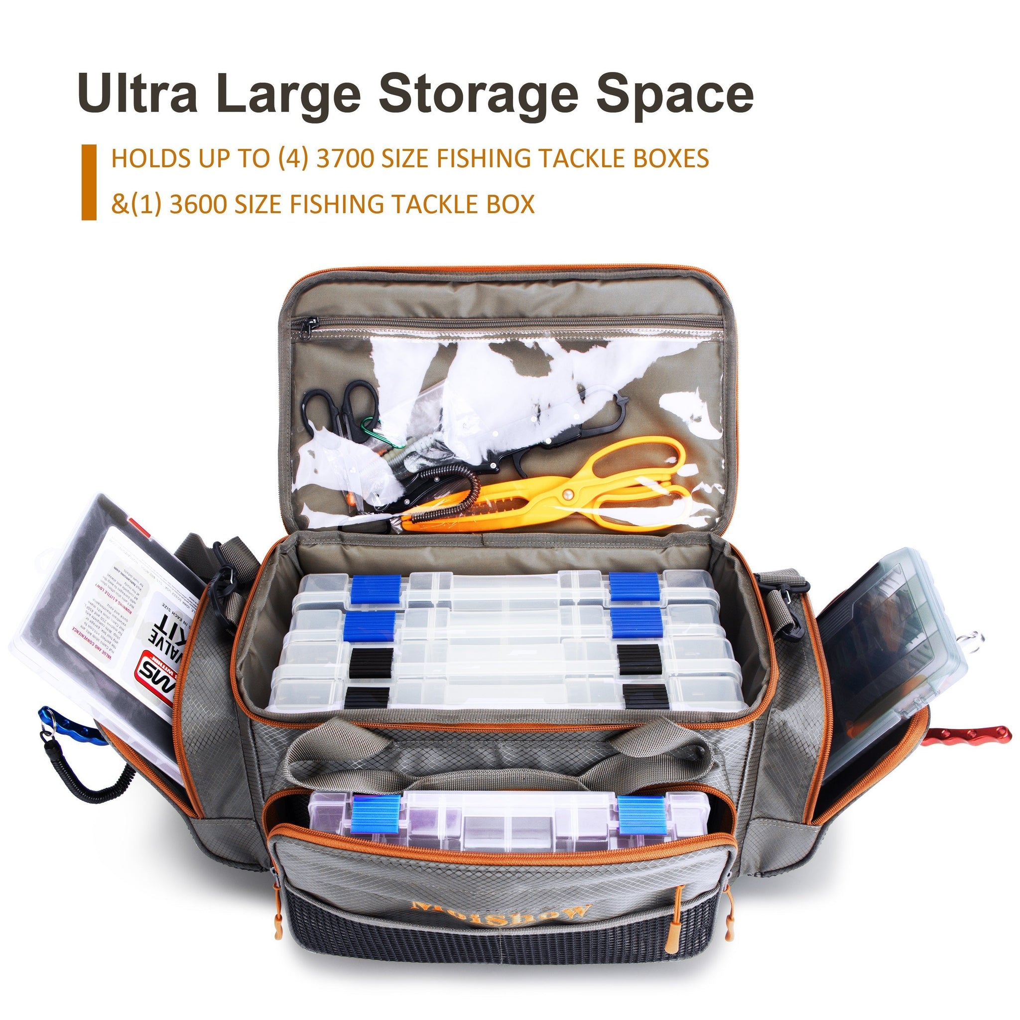 Fishing Tackle Box Bag with Compartments Outdoor > Fishing - Tophatter Daily Deals