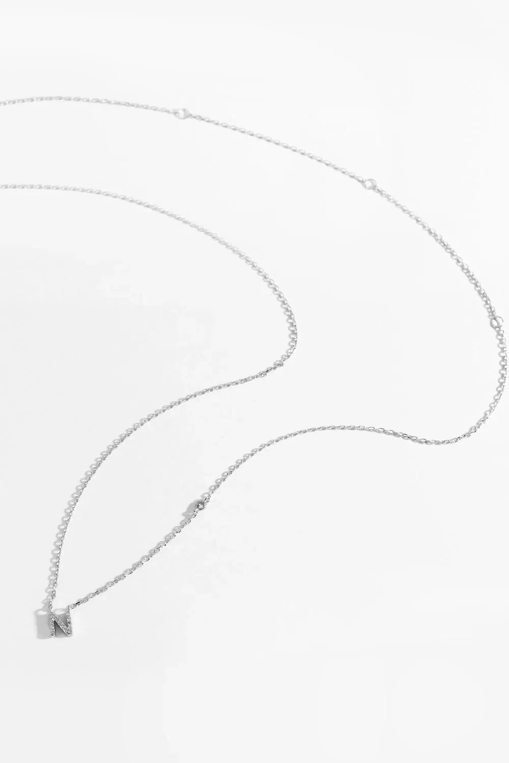 L To P Zircon 925 Sterling Silver Necklace Necklaces - Tophatter Daily Deals