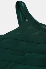 Sleeveless Spliced Mesh Midi Bandage Dress Cocktail Dresses - Tophatter Daily Deals