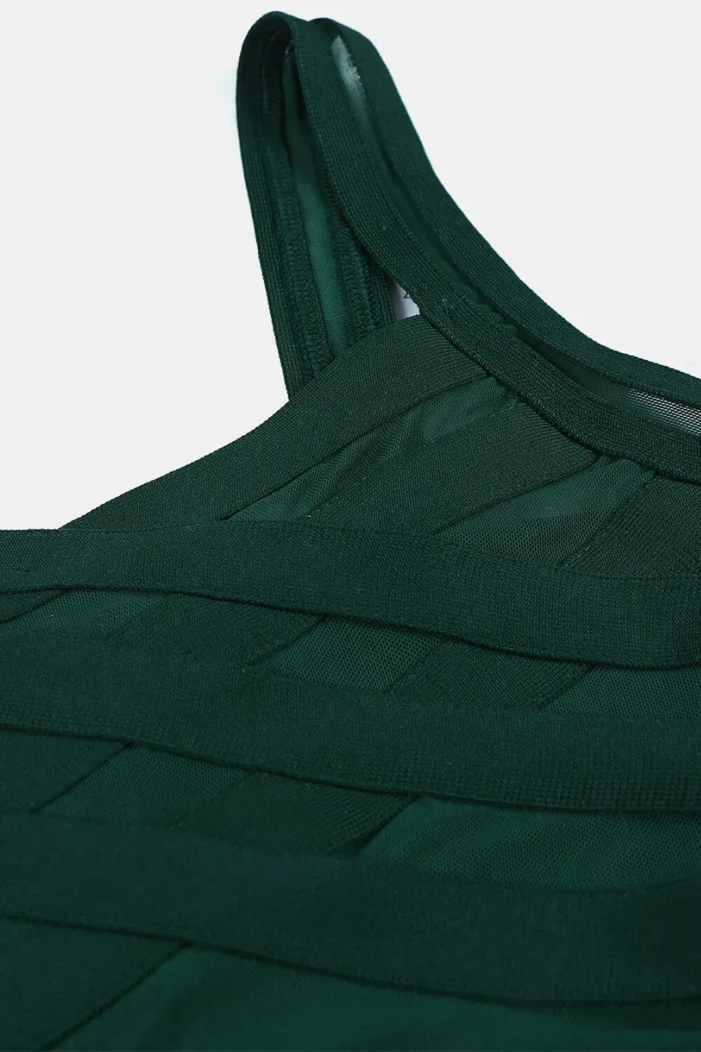 Sleeveless Spliced Mesh Midi Bandage Dress Cocktail Dresses - Tophatter Daily Deals