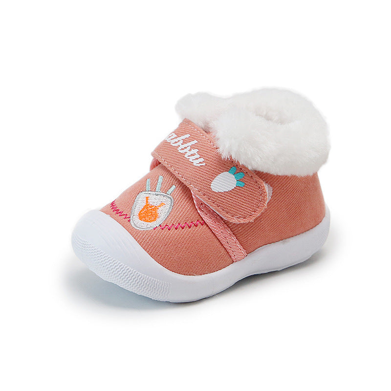 Baby Cotton Shoes, Toddler Shoes 0-2 Years Old 1 Soft Sole 0 - Tophatter Daily Deals