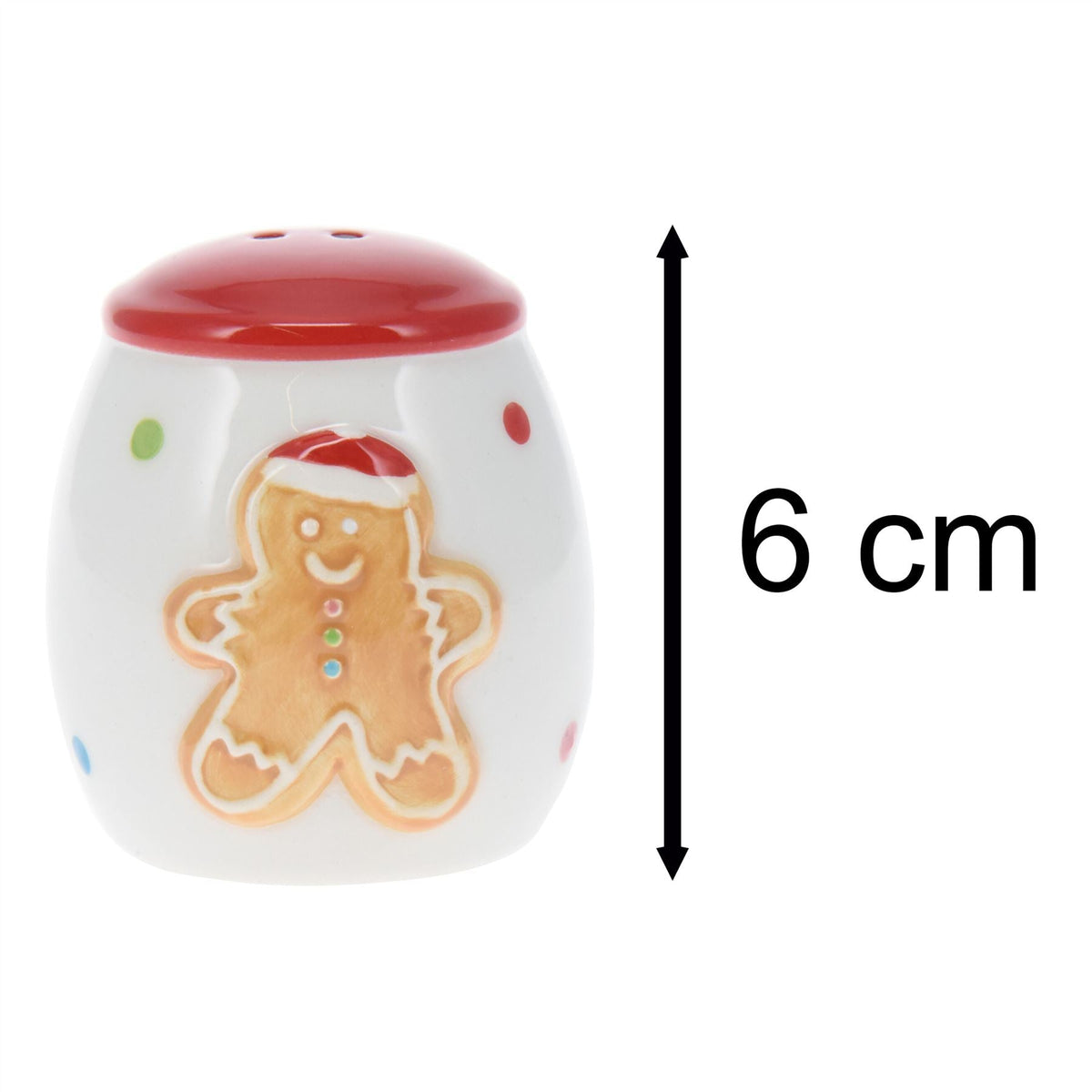 Christmas Gingerbread Salt & Pepper Shakers | White Ceramic Salt And Pepper Pots Salt and Pepper Shakers - Tophatter Daily Deals