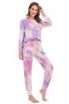 Tie-Dye Top and Pants Lounge Set Loungewear Sets Apparel & Accessories Fast Shipping Free Shipping H#Y Lingerie Sleepwear Loungewear Loungewear Sets New Deals Sexy sexy lingerie Ship From Overseas Ship from USA USA USA STOCK - Tophatter Daily Deals And Savings