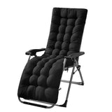 67x22in Chaise Lounger Cushion Recliner Rocking Chair Sofa Black Furniture & Decor - Tophatter Daily Deals