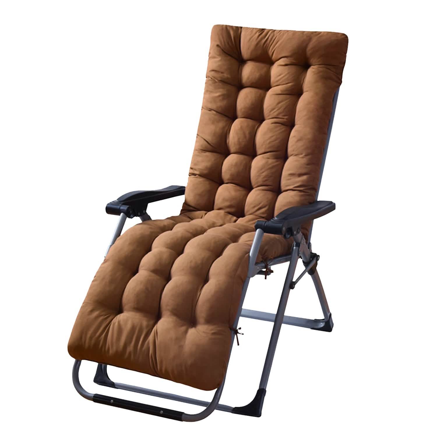 67x22in Chaise Lounger Cushion Recliner Rocking Chair Sofa Coffee Furniture & Decor - Tophatter Daily Deals