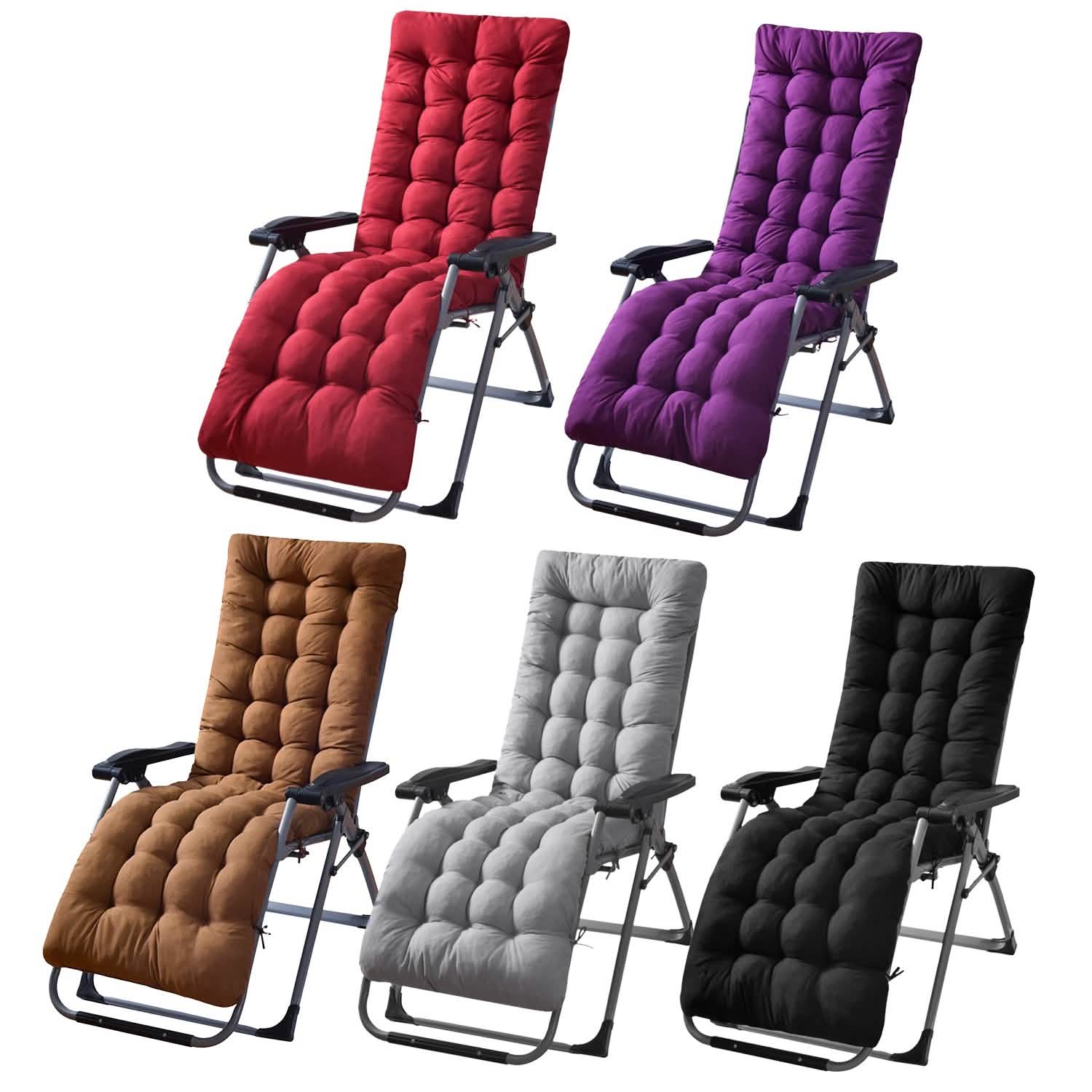67x22in Chaise Lounger Cushion Recliner Rocking Chair Sofa Furniture & Decor - Tophatter Daily Deals
