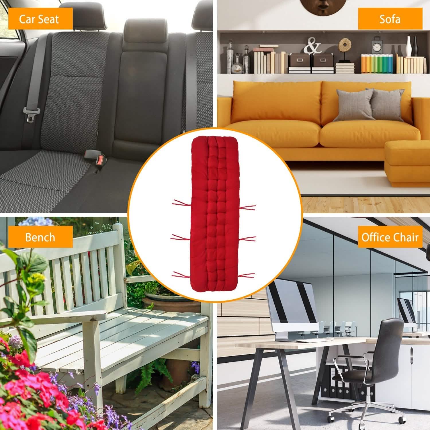 67x22in Chaise Lounger Cushion Recliner Rocking Chair Sofa Furniture & Decor - Tophatter Daily Deals
