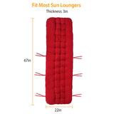 67x22in Chaise Lounger Cushion Recliner Rocking Chair Sofa Furniture & Decor - Tophatter Daily Deals