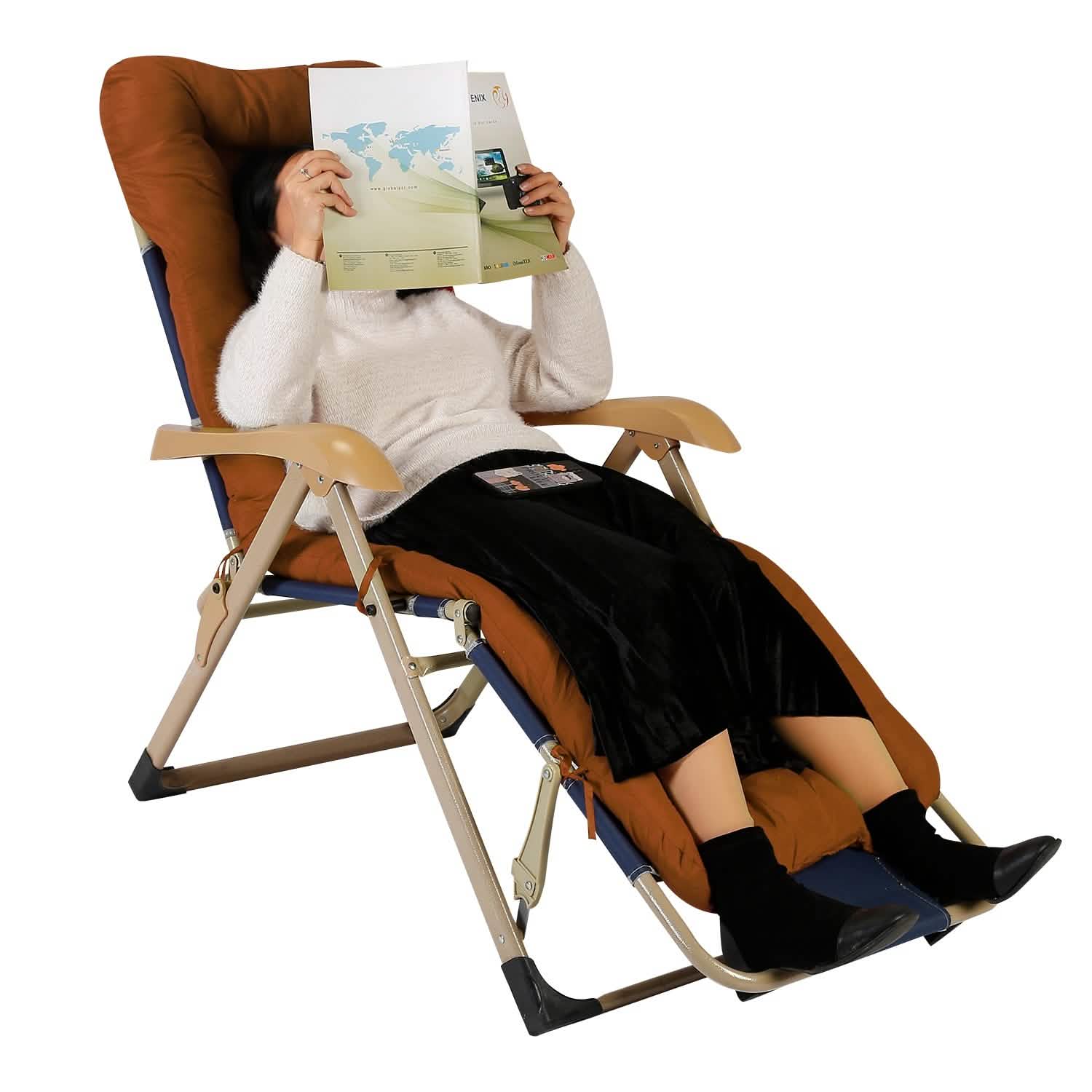 67x22in Chaise Lounger Cushion Recliner Rocking Chair Sofa Furniture & Decor - Tophatter Daily Deals