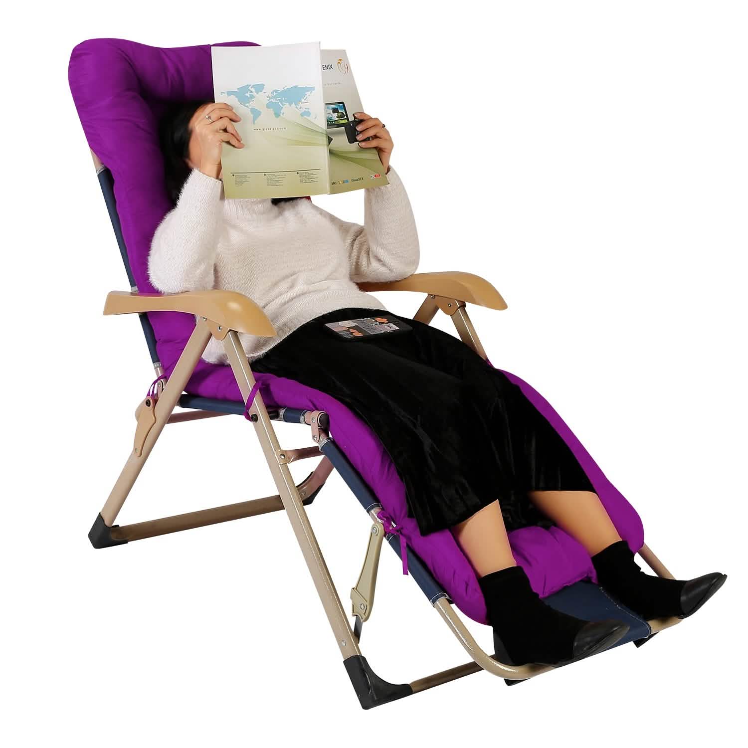 67x22in Chaise Lounger Cushion Recliner Rocking Chair Sofa Furniture & Decor - Tophatter Daily Deals