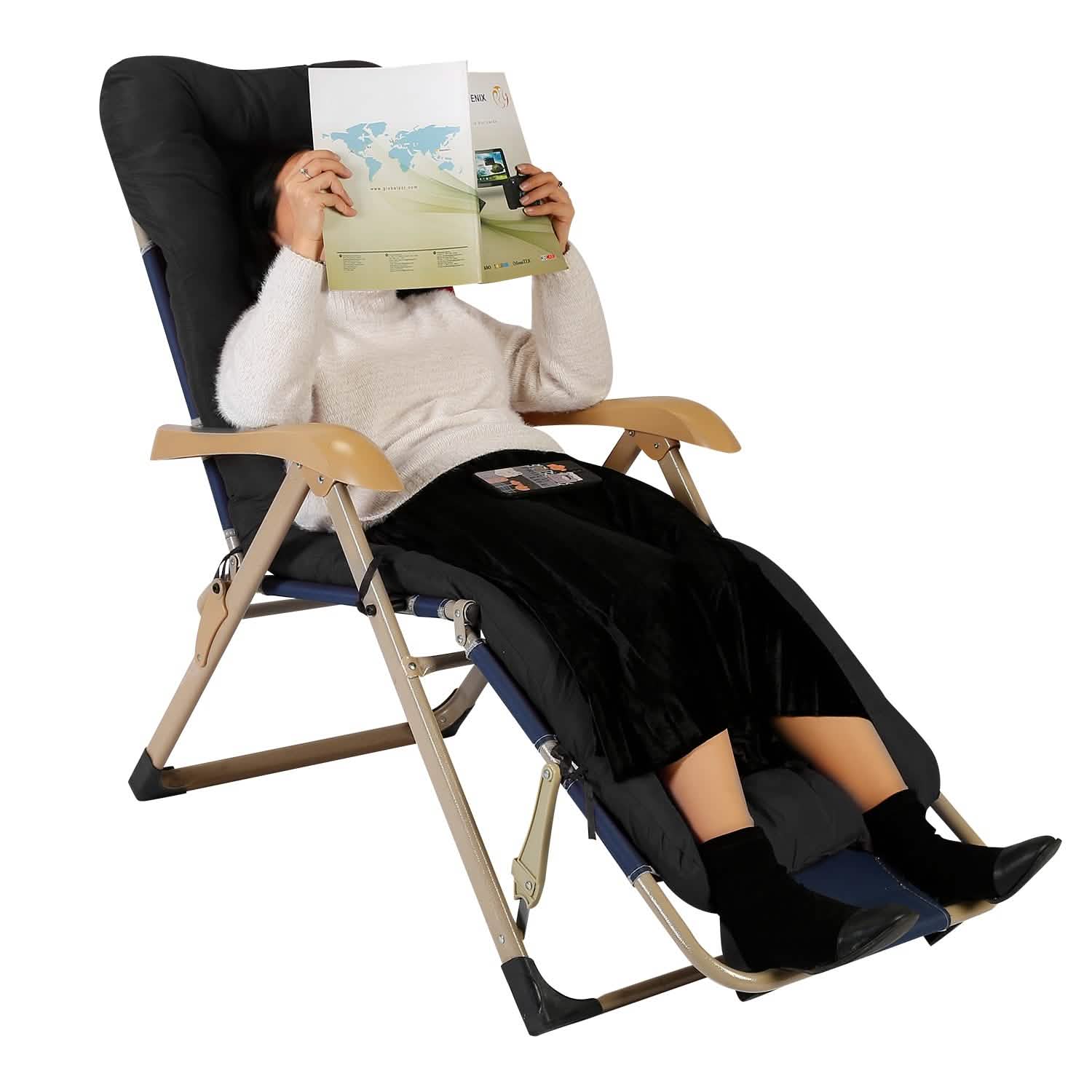 67x22in Chaise Lounger Cushion Recliner Rocking Chair Sofa Furniture & Decor - Tophatter Daily Deals
