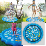 68" Inflatable Blow Up Pool Sprinkler Splash Pad For Kids Outdoor Recreation - Tophatter Daily Deals