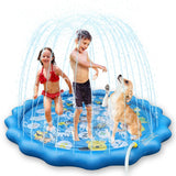 68" Inflatable Blow Up Pool Sprinkler Splash Pad For Kids Outdoor Recreation - Tophatter Daily Deals