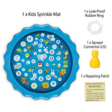 68" Inflatable Blow Up Pool Sprinkler Splash Pad For Kids Outdoor Recreation - Tophatter Daily Deals