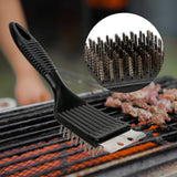 Barbecue cleaning steel brush Black 0 - Tophatter Daily Deals