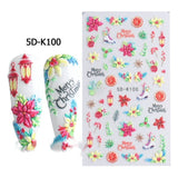 5D Three-dimensional Relief Nail Sticker C 0 - Tophatter Daily Deals