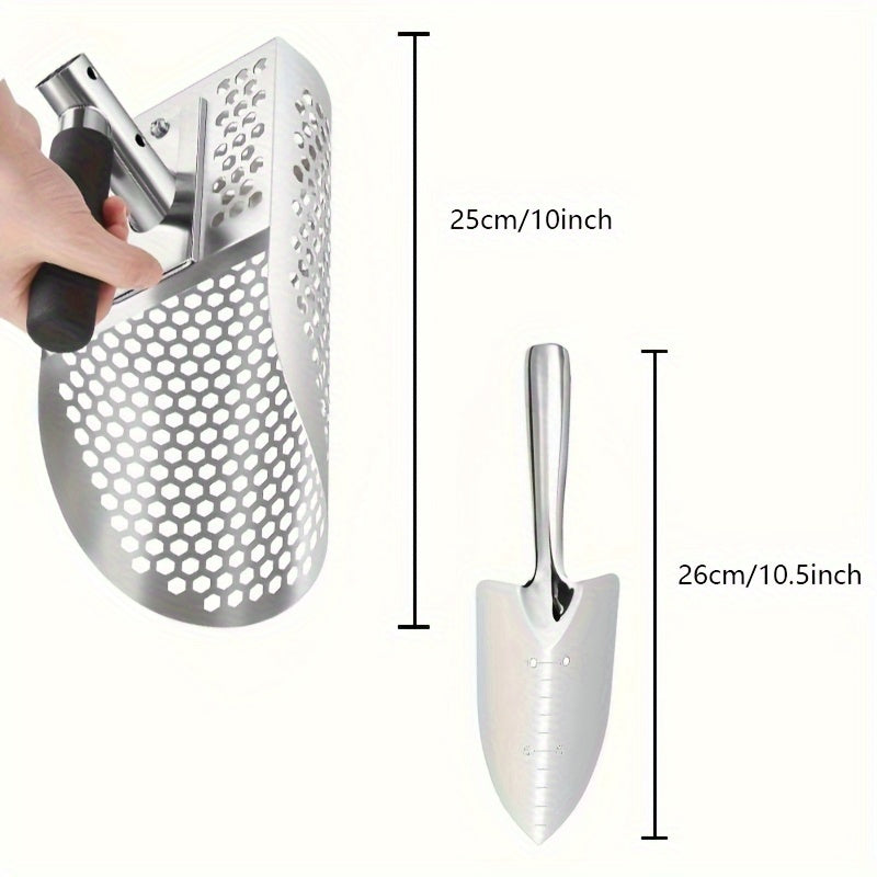 Long Handle Stainless Steel Sand Scoop for Detecting Tools > Industrial Tools - Tophatter Daily Deals
