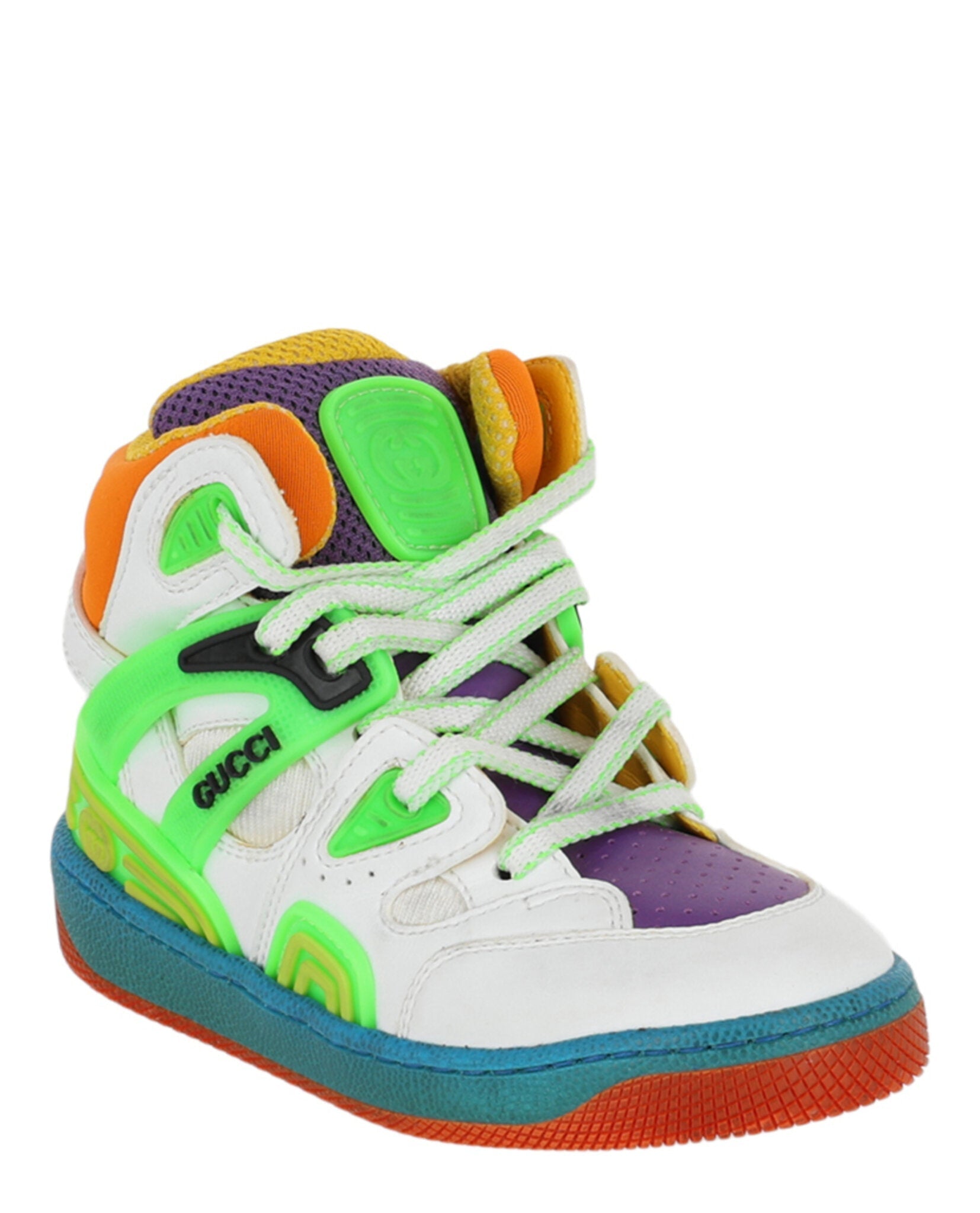 Gucci Colorblock High-Top Sneakers Footwear - Tophatter Daily Deals