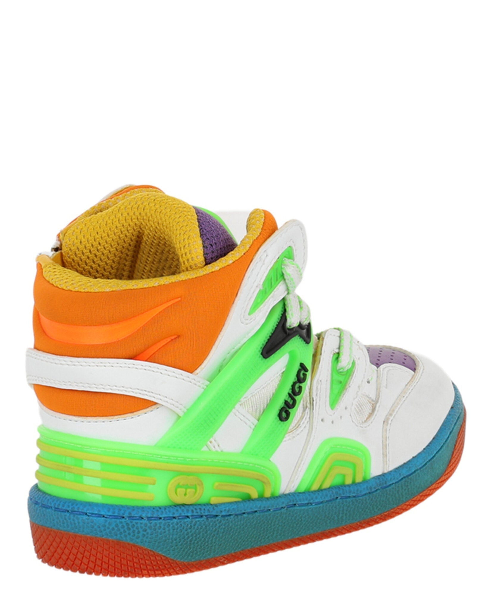 Gucci Colorblock High-Top Sneakers Footwear - Tophatter Daily Deals