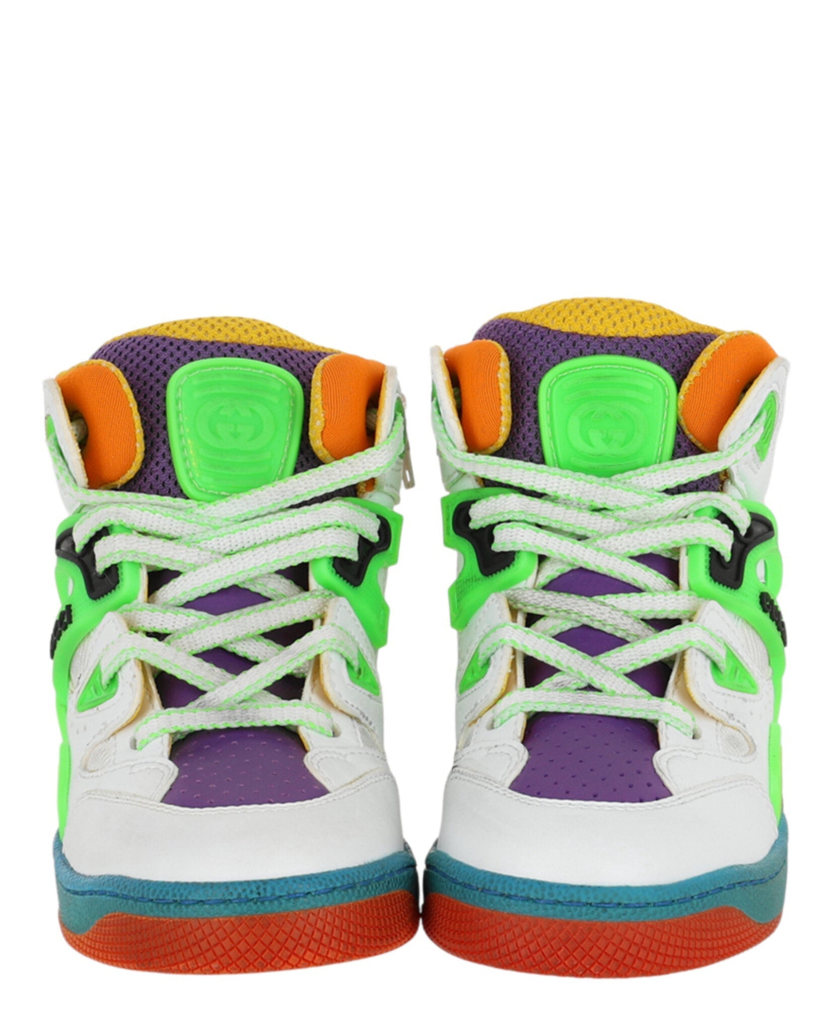 Gucci Colorblock High-Top Sneakers Footwear - Tophatter Daily Deals
