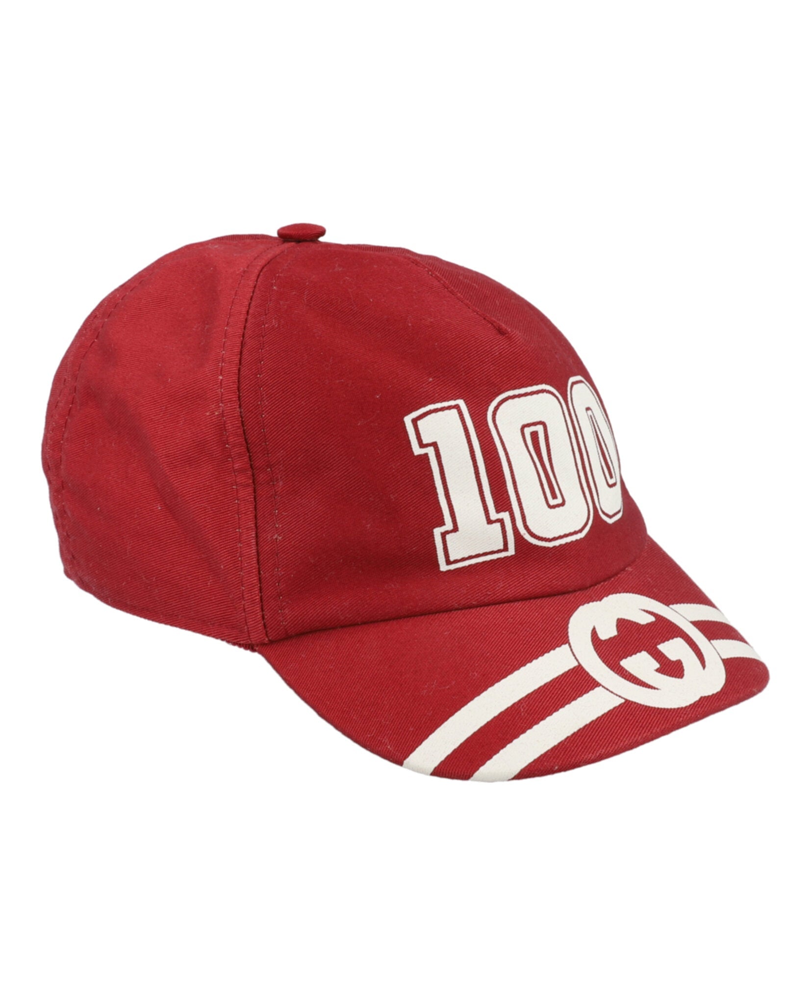 Gucci College GG Baseball Cap Bright Red Headwear - Tophatter Daily Deals